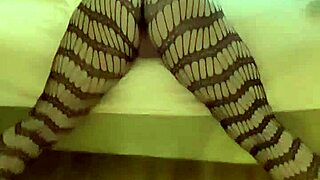 Amateur wife in body stocking asks to be filmed