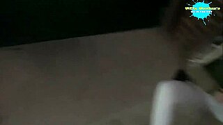 Blonde Cracky takes stick up pussy in public