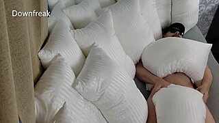 i'm humping my super soft pillows on the bed right now