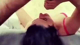 he pushes his cock deep into her throat and juicy pussy, making her moan