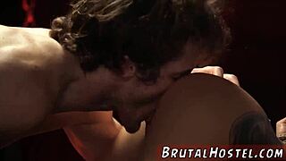 Men Dominate Youthful Tourists Felicity Feline In Bathroom