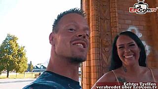 German Latina with Huge Tits Picked Up on Street!