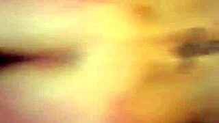 Tiny white girl passionately enjoys big black cock in interracial amateur scene.