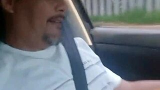 the driver teased me until i sucked his cock in the car