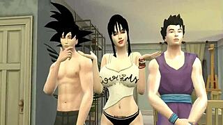 Dragon Ball Hentai: Chichi's Anal Kitchen Action