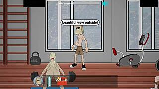 fuckerman part 5 hits the sex gym with huge asses and big tits