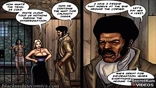 true dick pt 4 and 5 - big breasts sugar baby deepthroats her sugar daddy's white cock, swallows load, then pussy wrecked by monster black cock.