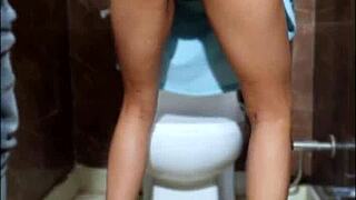 i took the sexy girl from the wedding to the bathroom and fucked her pussy hard, the sluts cum came out.