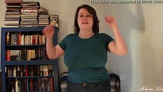 huge boobs drop from blue shirt