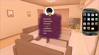 the wants of summer hentai game pornplay ep 17 features a naked massage for my step aunt in the shower