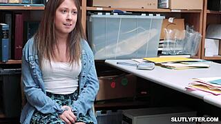 Hey, Hazel Moore, show Officer Dorian Del Isla your sexy deepthroat skills!