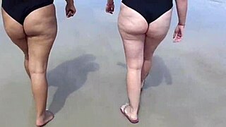 Melissa Alexander, an African amateur gives her images the titillating title of beach babes offer her breast milk