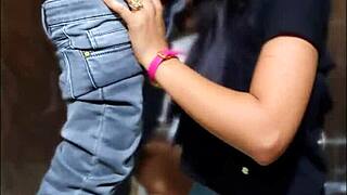 i took the sexy girl from the wedding to the bathroom and fucked her pussy hard, the sluts cum came out.