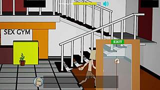 fuckerman part 5 hits the sex gym with huge asses and big tits