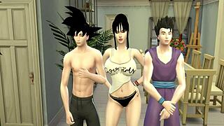 Dragon Ball Hentai: Chichi's Anal Kitchen Action