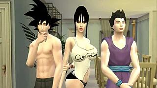 Dragon Ball Hentai: Chichi's Anal Kitchen Action