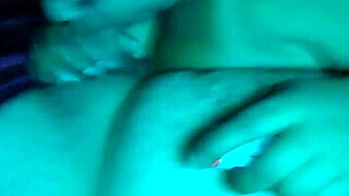 Chubby latina slut can't suck dick right so i cum on her tits