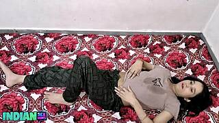 horny indian couple getting all hot and wild on bed before some intense action.