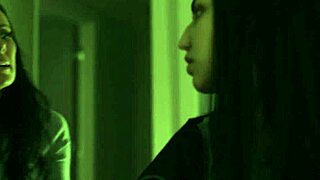 Horny stepdaughter licking milf's wet pussy!