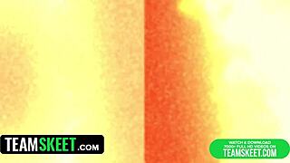 spend halloween with whitney wright in creepy house, muff diving and orgasm