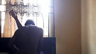 My friend's girlfriend gets a facial after fucking