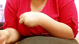 Wow, Asian milf teasing with her big boobs! 🔥