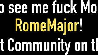 i watch rome major cum on april snow's butt after rimming her