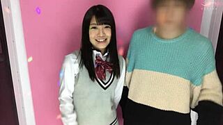 a shy japanese teen explores intimacy in homemade clip