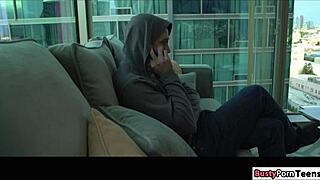 hey, busty blonde gets rammed hard by partner 😏