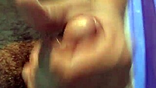 masturbating nicely in the bathroom with the house full