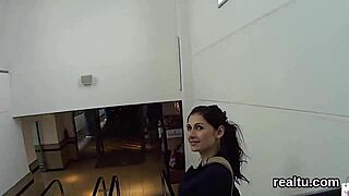 czech teen seduced at supermarket, pounded hard in pov style