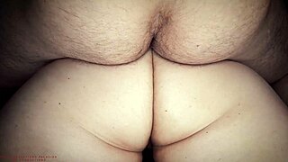 French MILF gets fucked from behind and gets cum inside her big ass