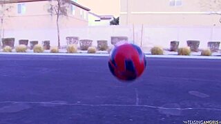 sex with a stranger after soccer amazes blonde babe