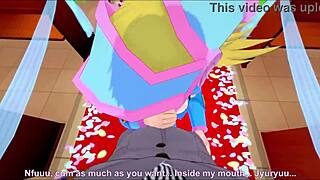 In the dark temple, the maga engages in intense fucking and blowjobs