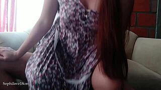 Making a redhead teen’s first time getting fucked in a homemade video