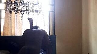 My friend's girlfriend gets a facial after fucking