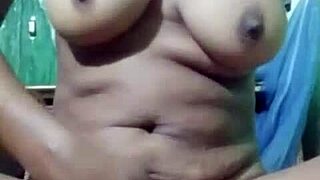 Intense first pussy fingering