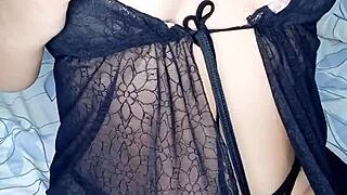 i felt so alone and started touching myself, look at my full breasts with sweet candy