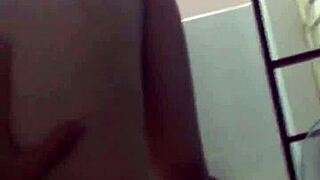 Homemade sex after horny massage session.