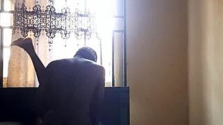 My friend's girlfriend gets a facial after fucking