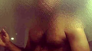 In solo video, Indian stud shows off his big cock, strokes it for viewers