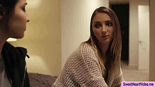 Horny stepdaughter licking milf's wet pussy!