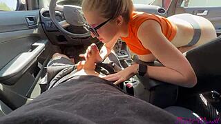 girlfriend couldn't wait and sucked me right outside the house