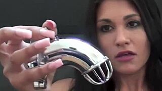 Chastity's the price for asian femdom bondage