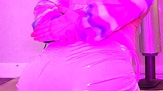 Filmed behind the scenes on a steamy bathroom and cage fantasy session