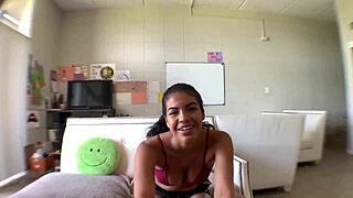My silly assistant begged for a raise, so I teased him with a naughty footjob instead