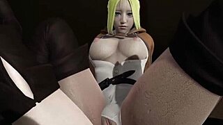 hey, check mikasa futa and annie leonhart in wild lesbian 3some action!