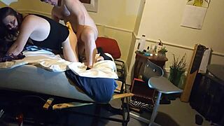 Slut rides dildo then gets ass fucked hard