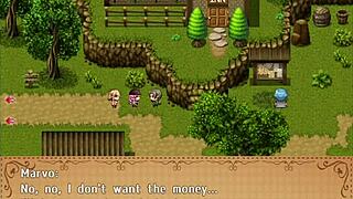 anime babe asks, 'want me to jerk your big cock?' in hentai scene