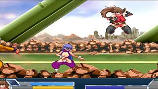 Final hentai game ep 4 features ninja wrestler gangbang in street with monster cocks